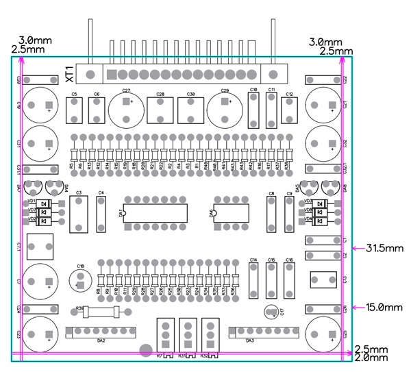 DBX Олимп-003, Э-003, 004. Cхема Akai 747, 11 плат, DIP