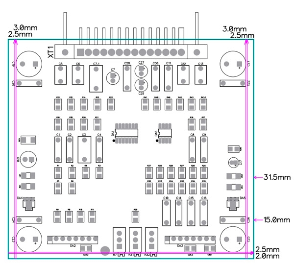 DBX Олимп-003, Э-003, 004. Cхема Akai 747, 11 плат, SMD